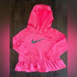 Nike pink with sparkles hoodie - 24 month